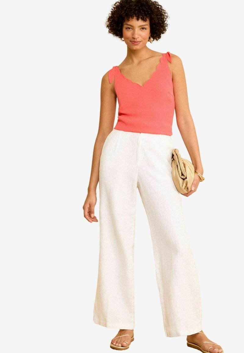 Love & Roses V NECK SCALLOP DETAIL TIE SHOULDER - REGULAR FIT - Blouse - red