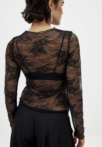 NA-KD LONG SLEEVE - Blūze - black