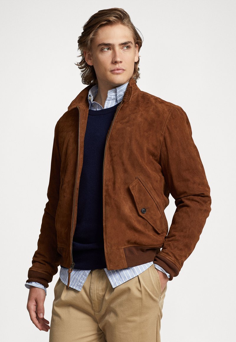 Polo Ralph Lauren Veste en similicuir country brown/marron ZALANDO.FR