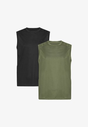 Danish Endurance TANK 2-PACK - Top - black olive
