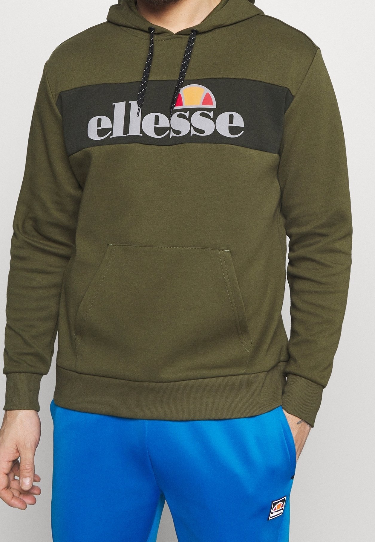 Sweat à Capuche Ellesse Homme Jaune Taille L - Logo, Pull Sport Occasion