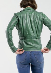 NO N4ME Lederjacke - grün prime
