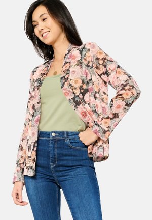 WITH FLORAL  - Letná bunda - black