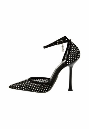 High heels - black mesh e