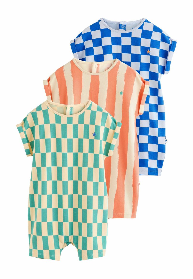 Next - REGULAR FIT 3 PACK - Lühikeste varrukatega bodi - bright checkerboard, Suurenda