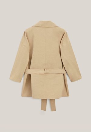 Massimo Dutti, OVERSIZE COTTON AND LINEN JACKET - LIMITED EDITION - Trenchcoat - beige