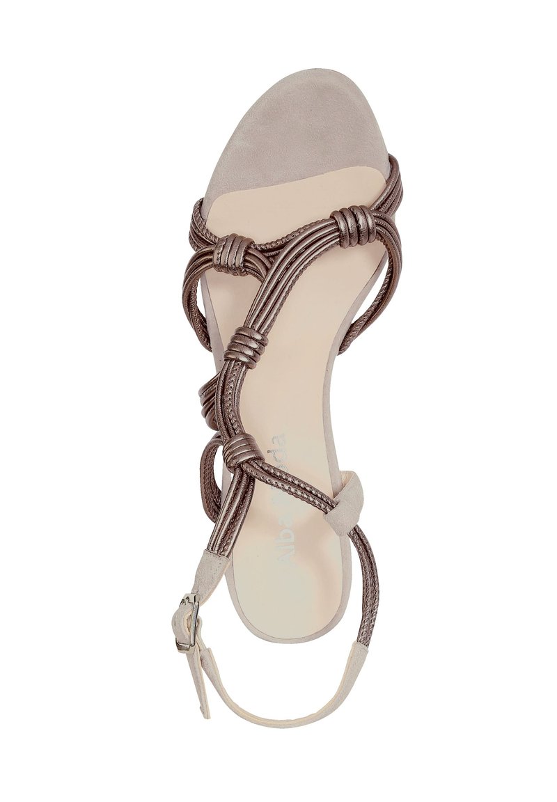 Damen Pumps | Alba Moda High Heel Sandalette bronzefarben/bronze - WF76037 Damen Pumps | Alba Moda High Heel Sandalette bronzefarben/bronze - WF76037