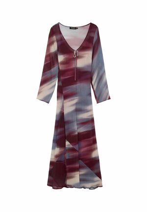 Desigual, LONG-SLEEVE MIDI DRESS - Robe de jour - purple