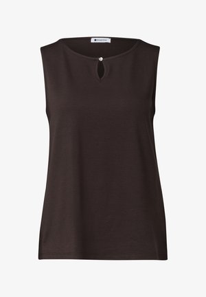 Street One, TOP MIT U-BOOT-AUSSCHNITT - Top - espresso brown