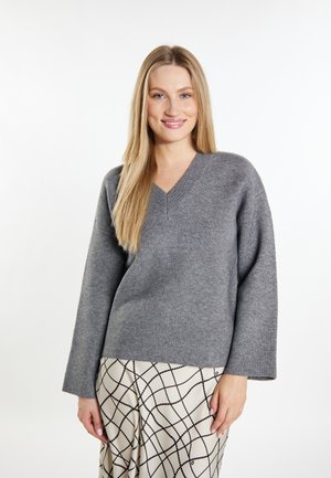 DreiMaster, DREIMASTER STRICKPULLOVER - Jumper - grau melange