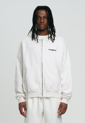 ZIP HOODIE - Zip-up sweatshirt - ecru