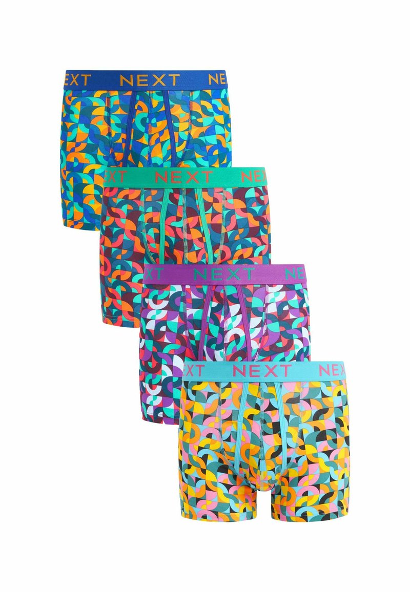 Next 4 PACK - Boxer alsónadrág - bright blue green yellow circle geo