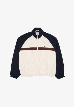 Fila, FILA APPAREL FONDO REGULAR BLOCKED WOVEN JACKET - Leichte Jacke - egret-dark sapphire