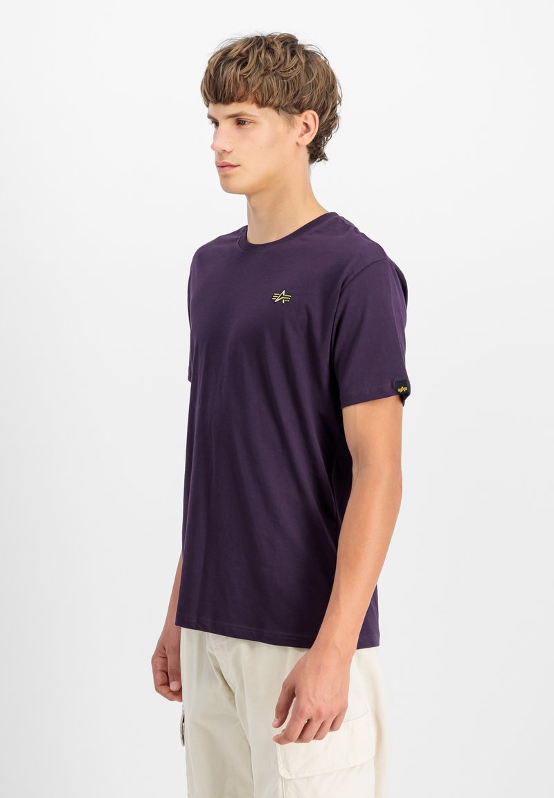 Alpha Industries SMALL LOGO  - Základné tričko - plum
