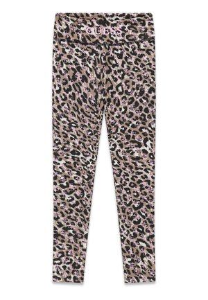 Guess LEGGINGS MIT ANIMAL-PRINT - Legging (type pantalon) - animalprint rose