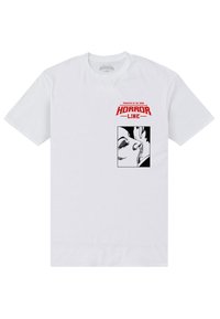 Henry Tiger HORRORLINE-DRACULA-BITES - Triko s potiskem - white
