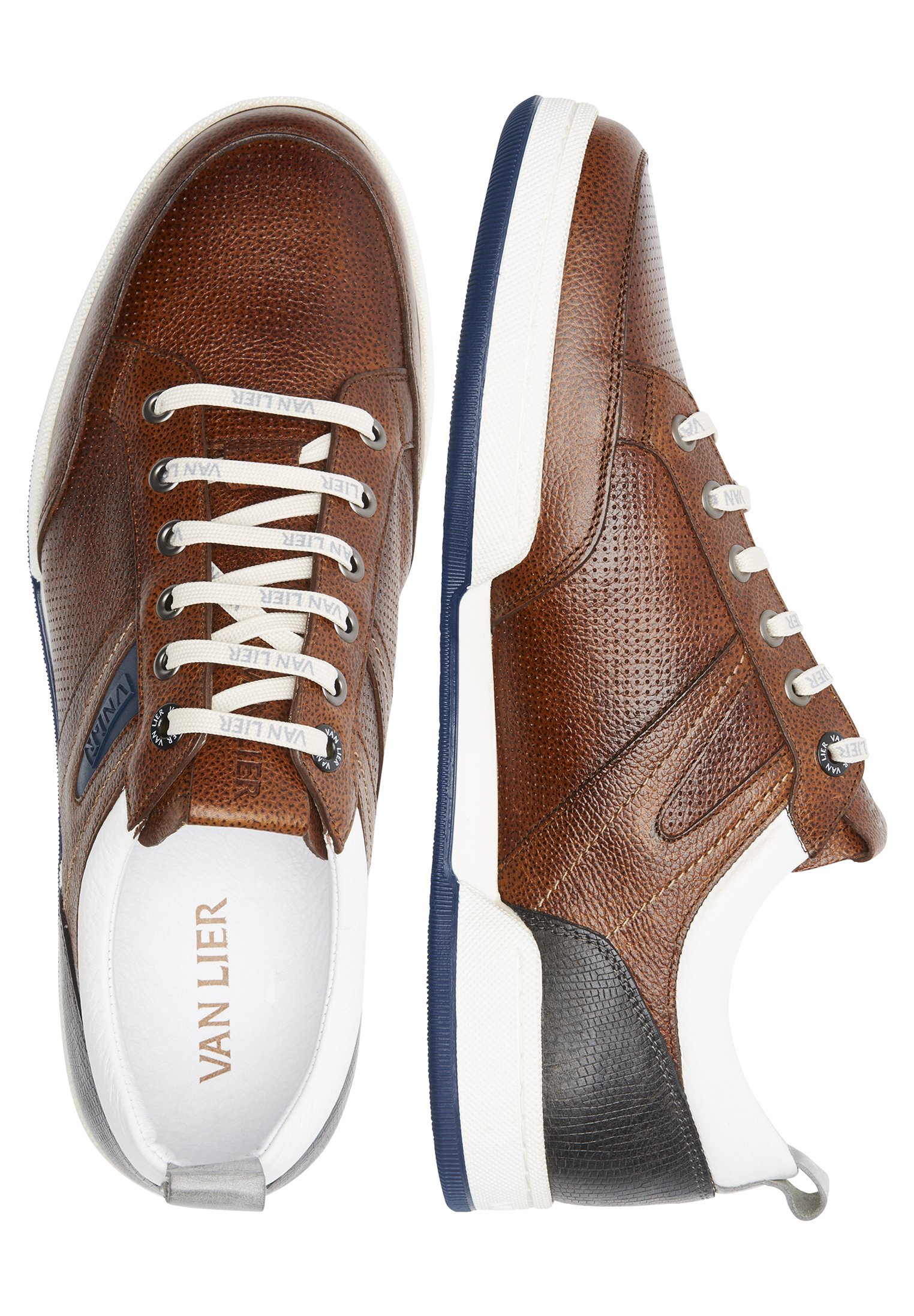 Van Lier TREVISO - Sneakers laag - cognac/Cognac - Zalando.nl