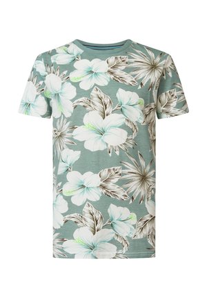 T-shirt imprimé - aqua grey