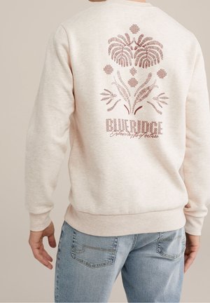 Sweatshirt - mottled beige