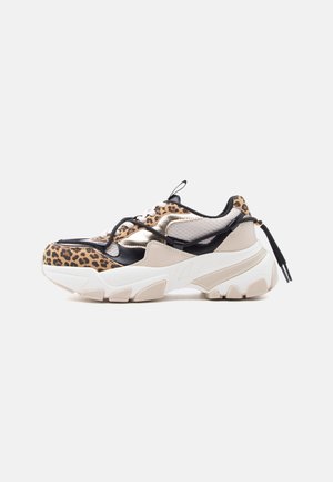 ONLSUFI - Sneakers low - white/brown/black
