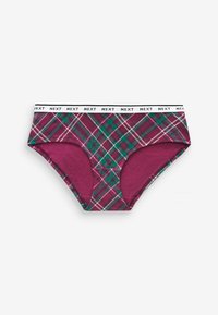 Next MONO PRINT RICH LOGO KNICKERS FOUR PACK - Chilot tanga - pink purple check