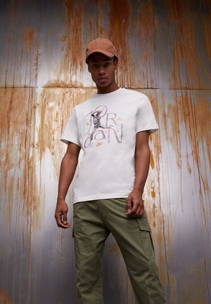 CREW - T-shirt imprimé - white