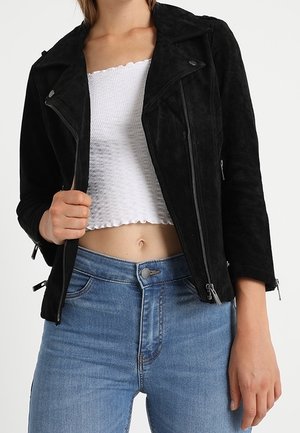Leren jas - black