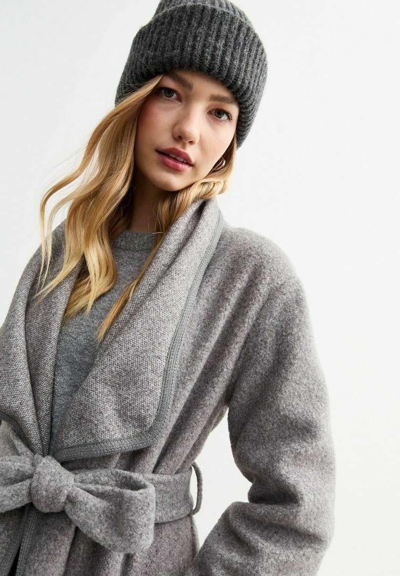 New Look BELTED BLANKET - Trenchcoat - grey/grau - Zalando