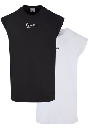 Karl Kani SLEEVELESS TEE UNISEX 2 PACK  - Top - black/white