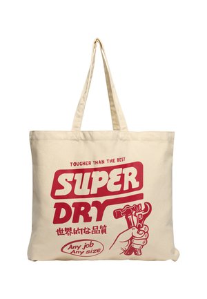 Superdry & Co Shopper - natural brown varsity red
