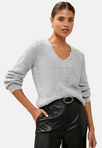 Lipsy REGULAR FIT - CABLE  - Džemper - grey