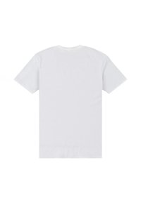 Kortærmet t-shirt, lavet af let bomuld, ensfarvet hvid, med rund halsudskæring og flad søm. Ingen grafik eller mønstre synlige.
