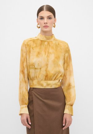 BACK TIED  - Blouse - patterned gold