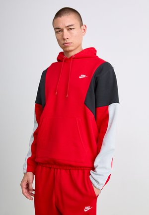 CLUB TRACK - Tuta - university red/lt smoke grey/black/(white)
