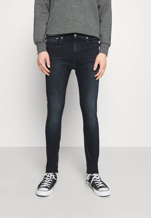 Skinny-Farkut - dark-blue denim