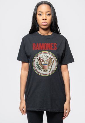 Paradiso Clothing RAMONES FULL COLOUR SEAL - Print T-shirt - black