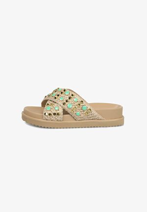 Alma en Pena, Pantolette hoch - beige