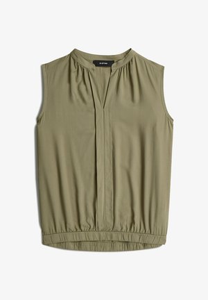 G-STAR, MANDARIN COLLAR SLEEVELESS TOP - Bluse - ensis green