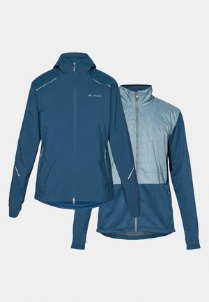 Vaude YARAS 3IN1 - Cykeljakke - dark sea/heron