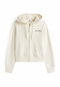 Tommy Hilfiger Zip-up sweatshirt - ivory silk