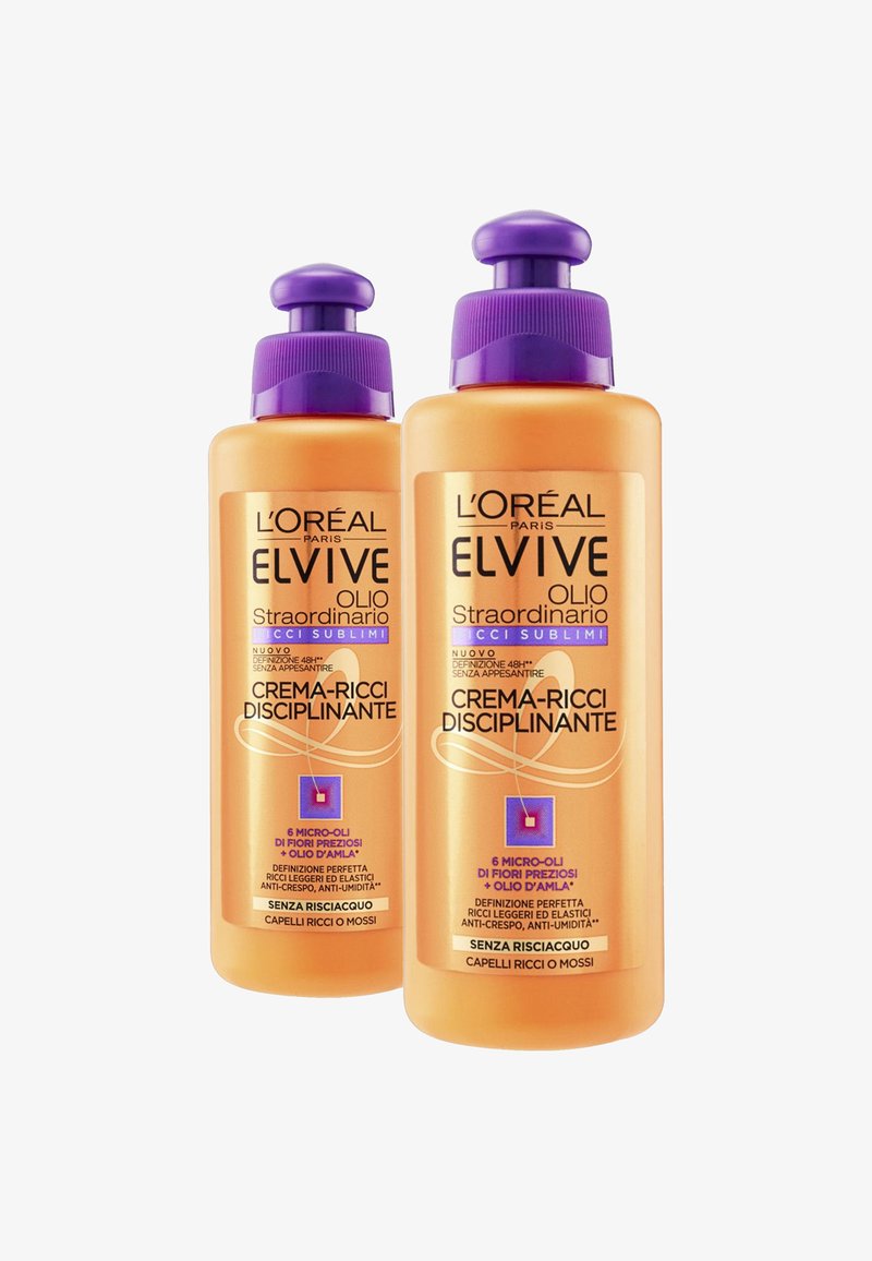 L'Oréal Paris - TRATTAMENTO ELVIVE OLIO STRAORDINARIO RICCI SUBLIMI, CREMA PER CAPELLI RICCI DA DISCIPLINARE, 200 ML - 2 PACK - Trattamenti capelli, Ingrandire