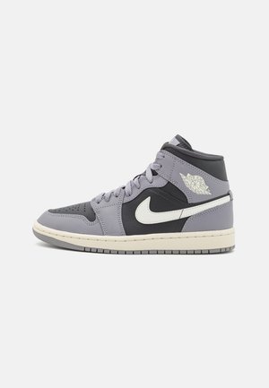 AIR JORDAN 1 MID - Zapatillas altas - cement grey/sail anthracite