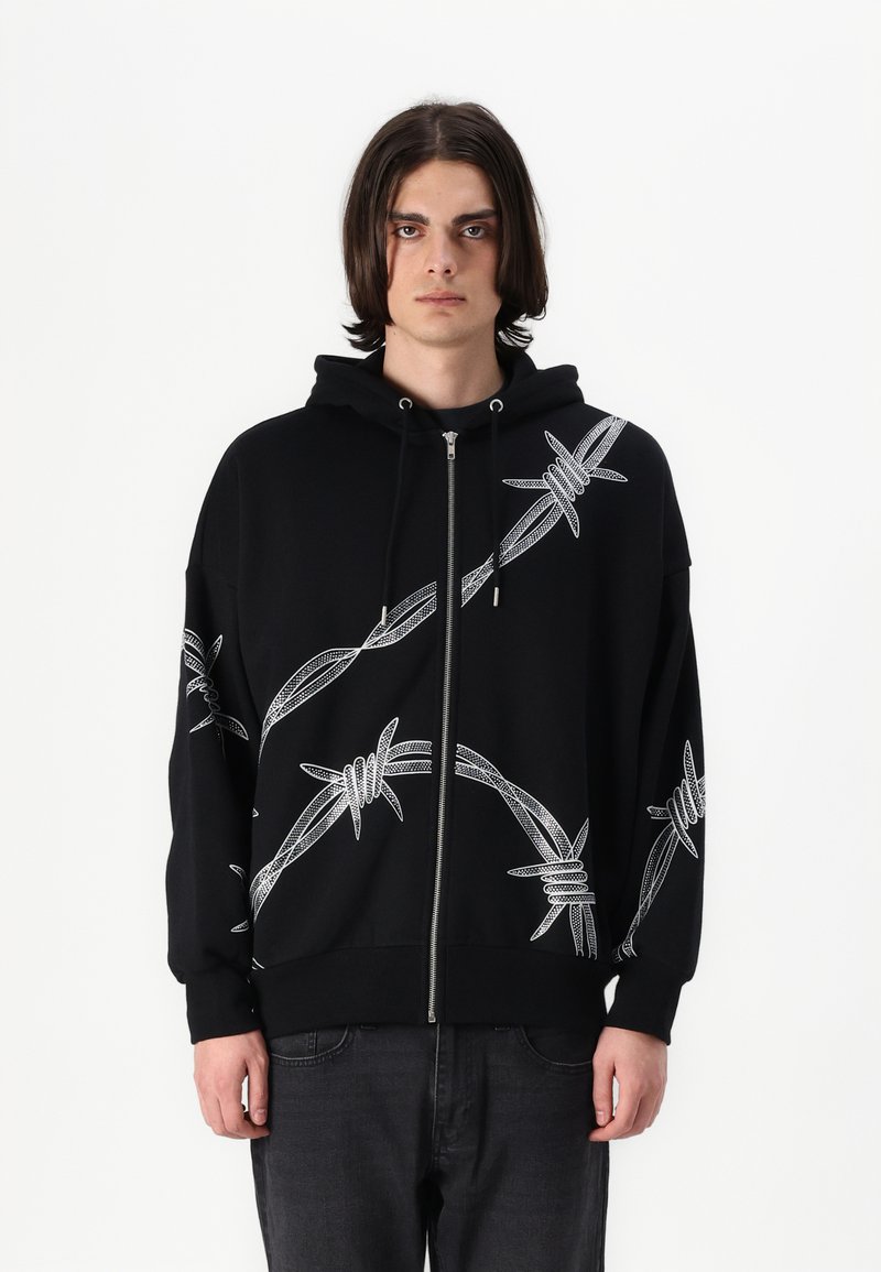 YOURTURN Tröja med dragkedja - black