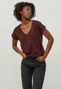 VILA VIDREAMERS V NECK - Camiseta básica - winetasting