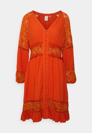 YAS, YASMEZA DRESS FEST - Nappali ruha - burnt ochre