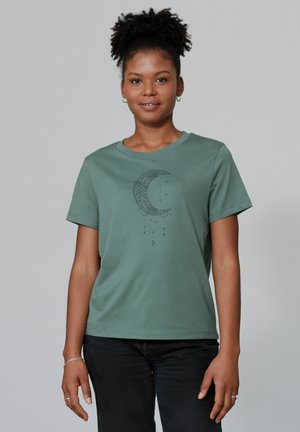 MANDALA MOON - T-shirt imprimé - green bay