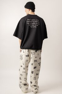 Kaotiko URBAN BOY OVERSIZE UNISEX - Nyomott mintás póló - black