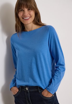 Cecil, LANGARM SHIRT MIT U-BOOT-AUSSCHNITT - T-shirt à manches longues - north blue melange