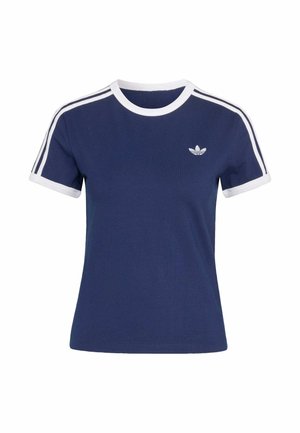 adidas Originals, 3S TEE SLIM - T-shirt imprimé - night indigo   white