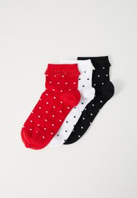 3 PACK - Socken - black/white/pink